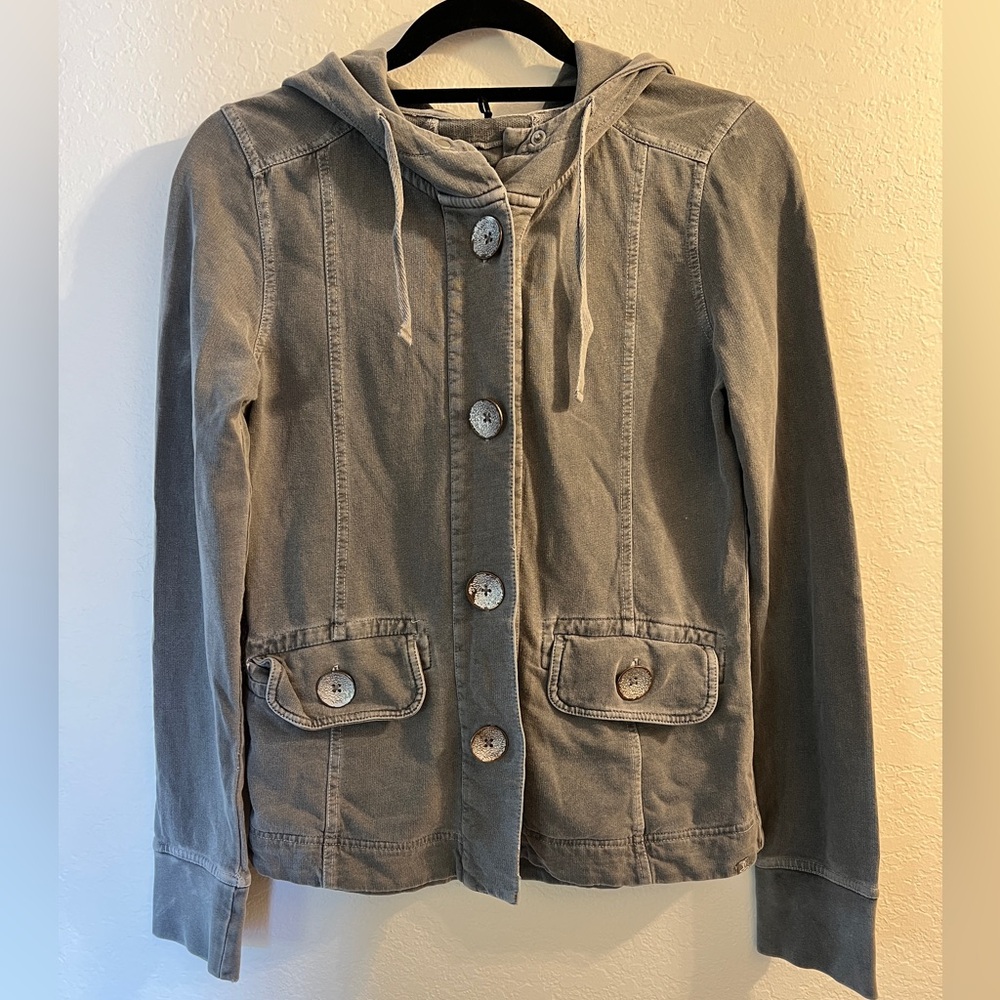 Prana women’s hoodie jacket gray Janelle Jacket